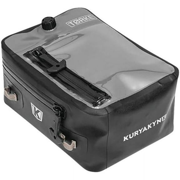 Kuryakyn 5172 Trke 7L Dry Tank Bag: Clear Waterproof Pouch Storage with High Strength Magnetic Base and Strap Kit