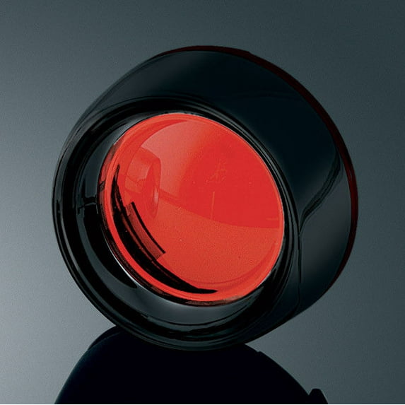 Kuryakyn 5482 Deep Dish Bezels with Lenses for Bullet Turn Signals