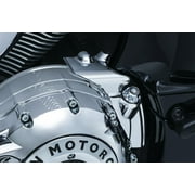 Kuryakyn 5644 Motorcycle Accent Accessory Rear Oil Panel Cover for 2014-18 Indian Motorcycles, Chrome