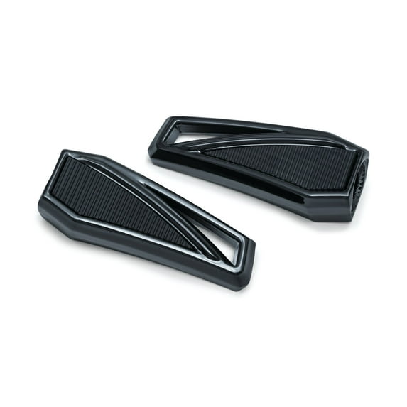 Kuryakyn 5761 Motorcycle Foot Controls: Phantom Footpegs without Adapters, Gloss Black, 1 Pair