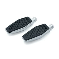 Kuryakyn 5904 Motorcycle Footpegs: Hex Pegs with Male Mount Adapters, Chrome, 1 Pair