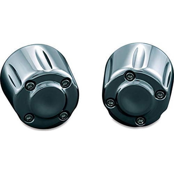 Kuryakyn 6238 Motorcycle Handlebar Accessory: Hand Grip End Cap Weight, Chrome, 1 Pair