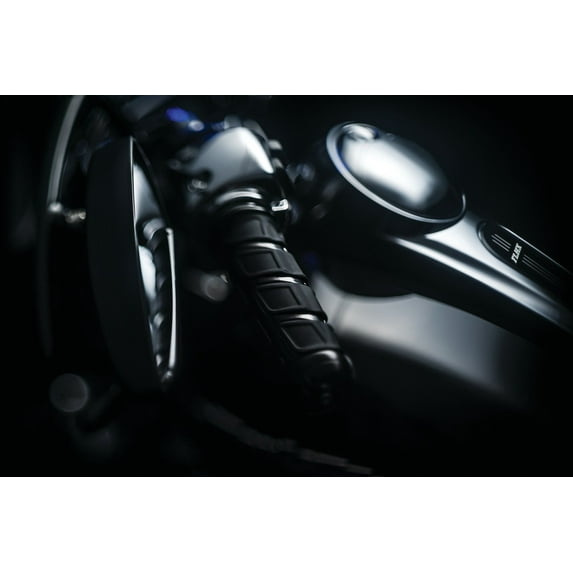 Kuryakyn 6353 Premium Kinetic Handlebar Grips for Electronic Throttle Control: 2008-19 Harley-Davidson Motorcycles, Gloss Black, 1 Pair