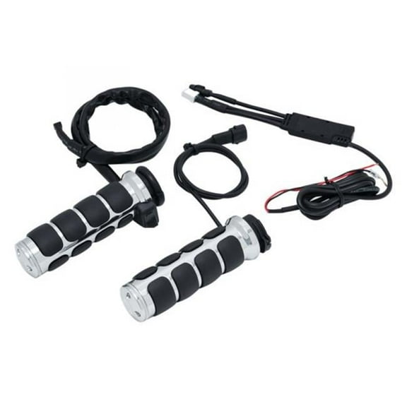 Kuryakyn Dual Cable Throttles Heated ISO Grips (6471)