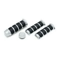 thumbnail image 1 of Kuryakyn 6780 Motorcycle Handlebar Accessory: ISO Grips for Harley-Davison Motorcycles with Heated Grips, Chrome, 1 Pair, 1 of 2