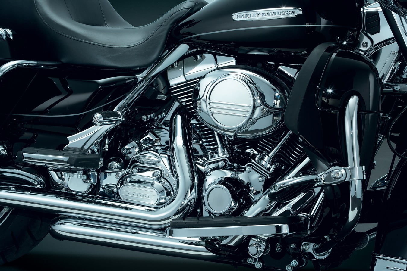 Kuryakyn 7877 Transmission Shroud/Covering for 2007-08 Harley-Davidson Touring Motorcycles with True Dual Head Pipes, Chrome