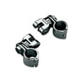 thumbnail image 1 of Kuryakyn 7944 Motorcycle Foot Control Component: Peg Mounts with Magnum Quick Clamps for 1-1/4" Engine Guards or Tubing, Chrome, 1 Pair, 1 of 2