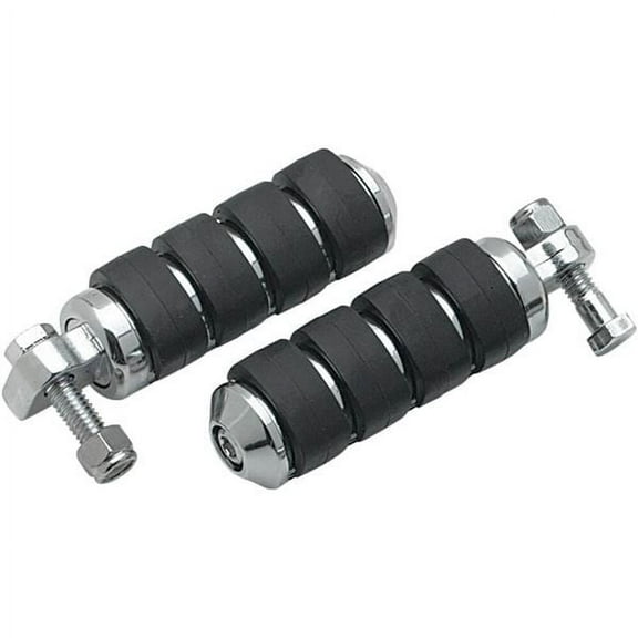 Kuryakyn 8000 Small ISO-Pegs with Male Mount Adapters, Chrome