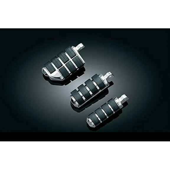 Kuryakyn 8002 Motorcycle Footpegs: Premium ISO Pegs with Male Mount Adapter