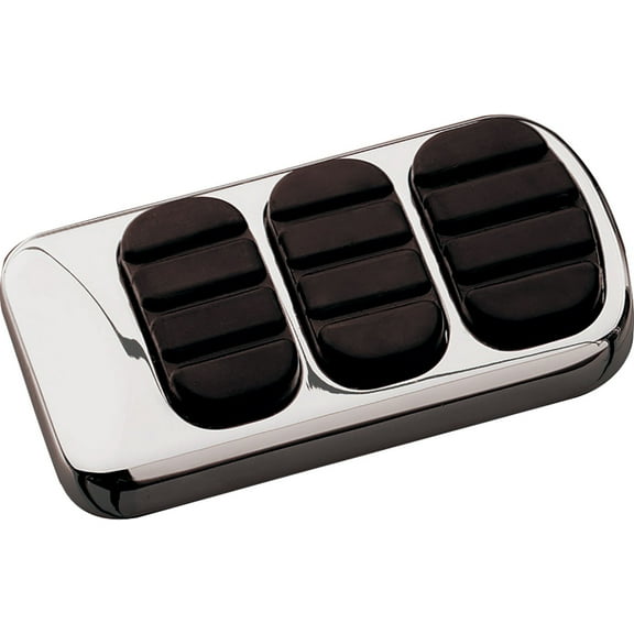 Kuryakyn 8027 Motorcycle Foot Control: ISO Brake Pedal Pad for 1980-2019 Harley-Davidson FL Motorcycles, Chrome