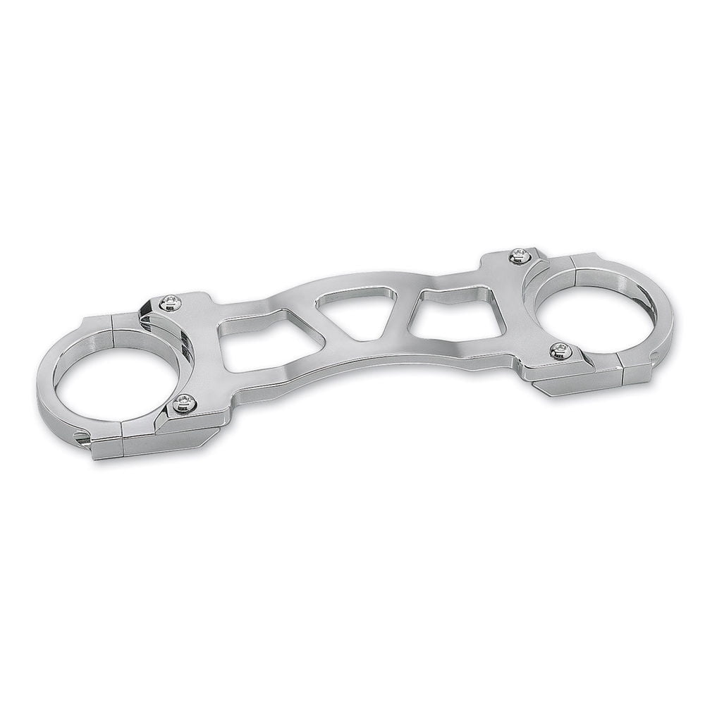 Kuryakyn 7349 Black Fork Brace – Gen 2 For Honda Gold Wing GL1800 & F6B, Gloss Black With Dust Covers