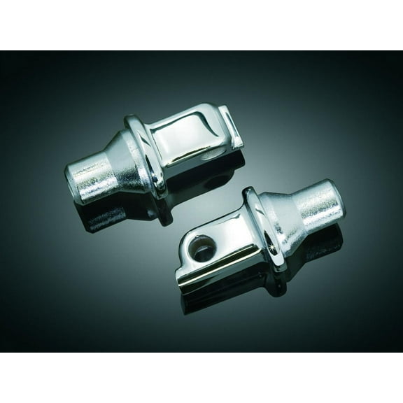 Kuryakyn 8805 Motorcycle Footpeg Component: Tapered Peg Adapters for Indian & Victory Motorcycles, Chrome, 1 Pair