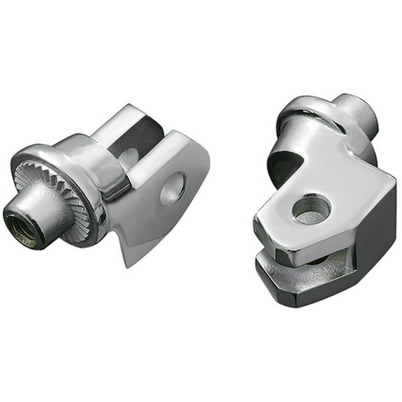 Kuryakyn Front Splined Chrome Footpeg Adaptor Mounts (8814)