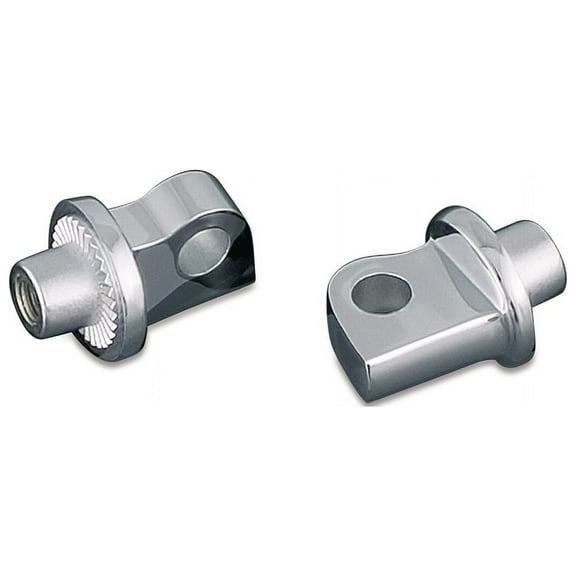 Kuryakyn 8881 Splined Male Mount Peg Adapters for Front/Rear Footpegs and Floorboards: 2010-19 Harley-Davidson Motorcycles, Chrome, 1 Pair