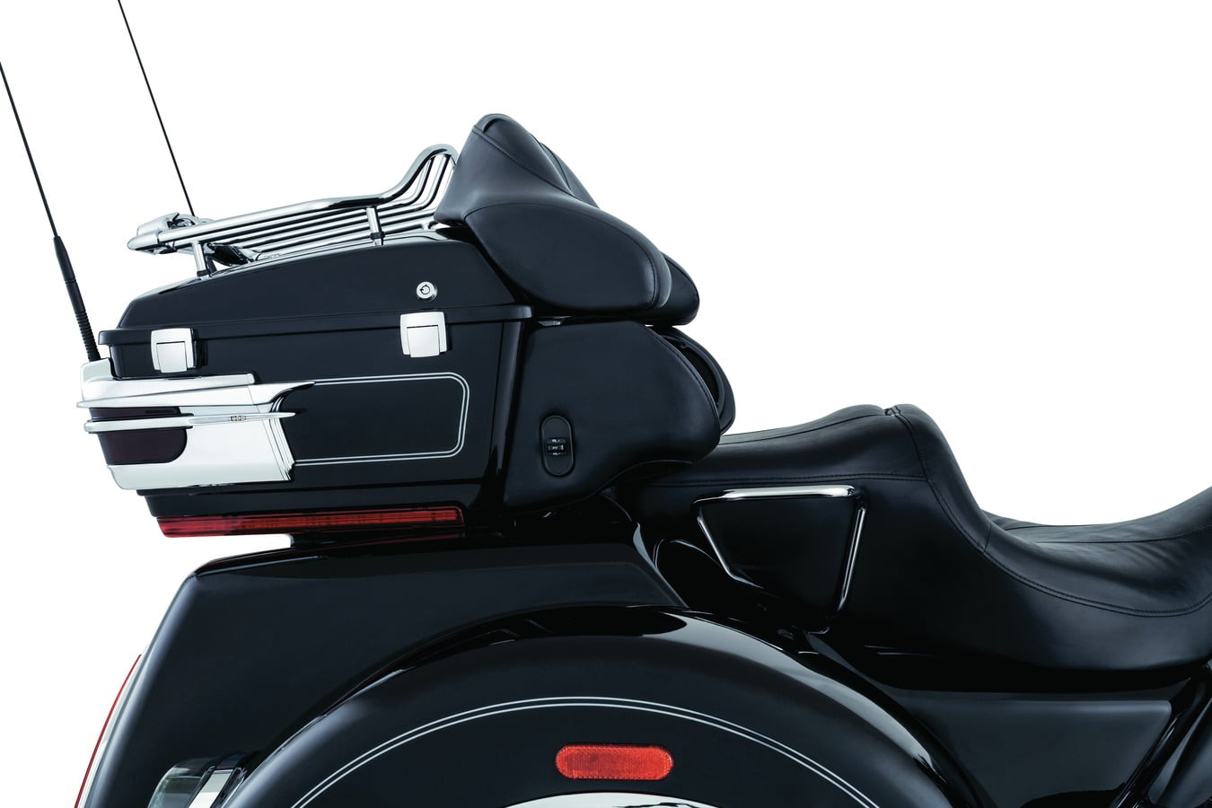 Kuryakyn 8957 Tour-Pak Trunk Luggage/Storage Rack Accessory: Relocator Kit for 2009-13 Harley-Davidson Motorcycles, Black