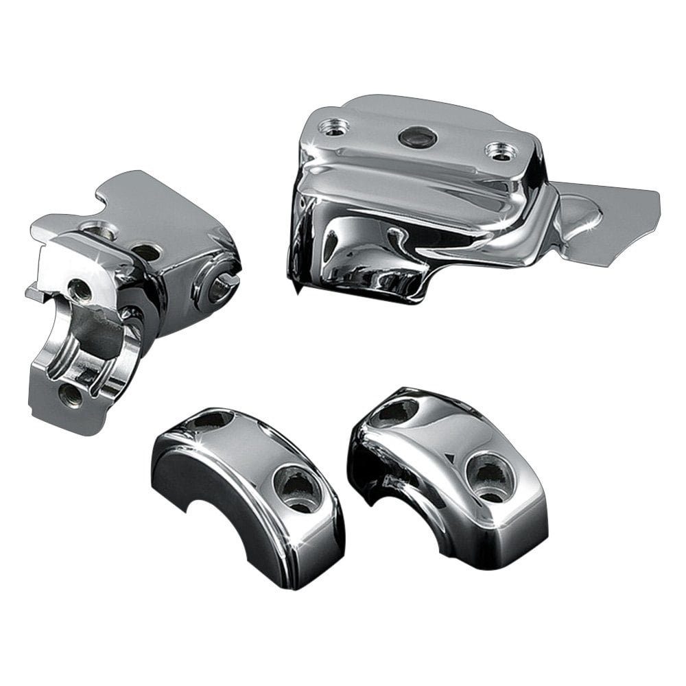 Kuryakyn Motorcycle Handlebar Accessory, Chrome Clutch Perch, Fits
