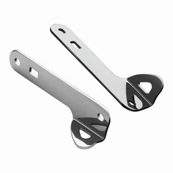 Kuryakyn 949 Motorcycle Accessory: Front Fork Teardrop Tie-Down Brackets and Hardware Kit for 2014-19 Harley-Davidson Touring Motorcycles, Chrome, 1 Pair