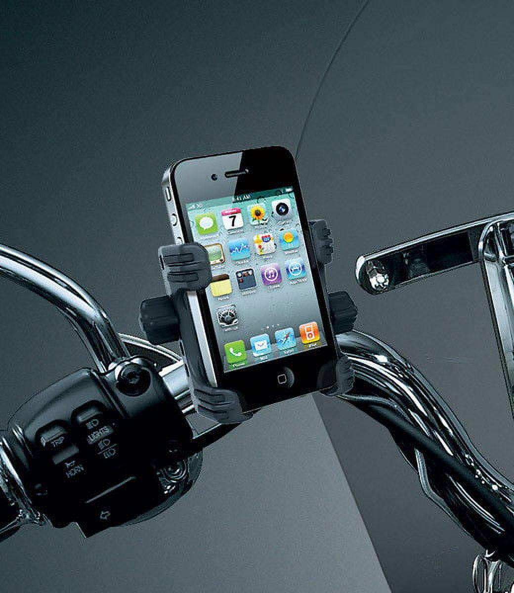 Kuryakyn Black Standard Handlebar Device Cell Phone GPS Mount Harley