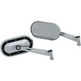 thumbnail image 1 of Kuryakyn Chrome Black Heavy Industry Mirrors Pair Motorcycle Harley Fits Indian, 1 of 4