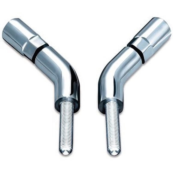Kuryakyn Chrome Mirror Stem Extenders for Harley w/Round Steel Stem (1444)