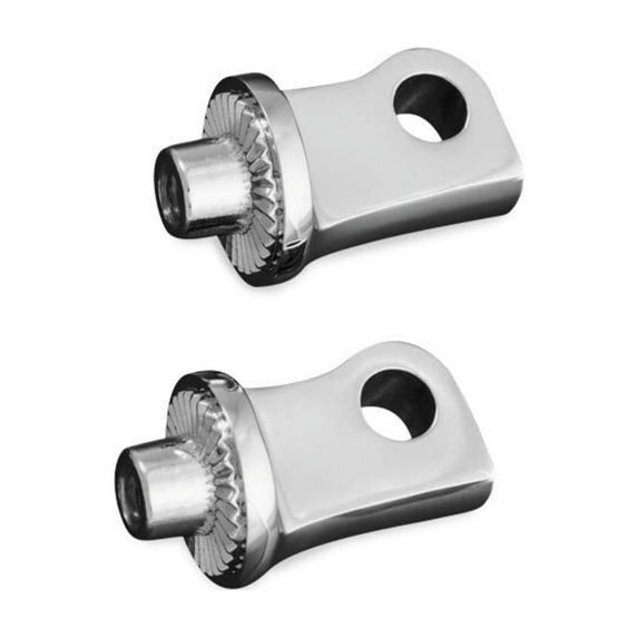 Kuryakyn Chrome Splined Male-Mount Footpeg Adaptors (8884)