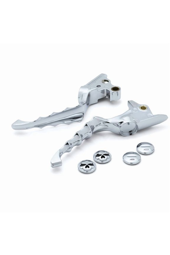 Chrome Zombie Levers Fits Honda Shadow Magna Nighthawk Vtx1300 Fury 7411