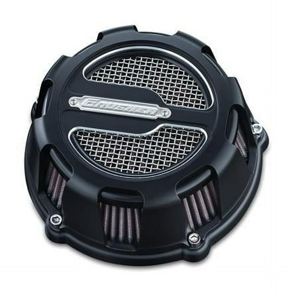 Kuryakyn Crusher Maverick Air Filter Compatible for Harley-Davidson FLH 93-99 - Satin Black