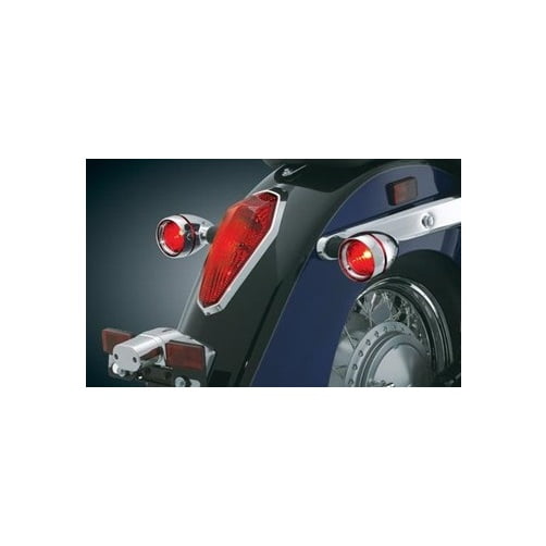 Kuryakyn Deep Dish Bezels RED Lenses 2269