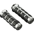 thumbnail image 1 of Kuryakyn ISO Chrome/Black Handlebar Grips (6236), 1 of 3