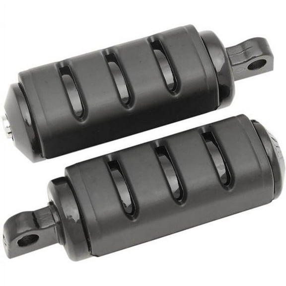 Kuryakyn Large Trident ISO-Pegs with Male-Mount Ends, Gloss Black