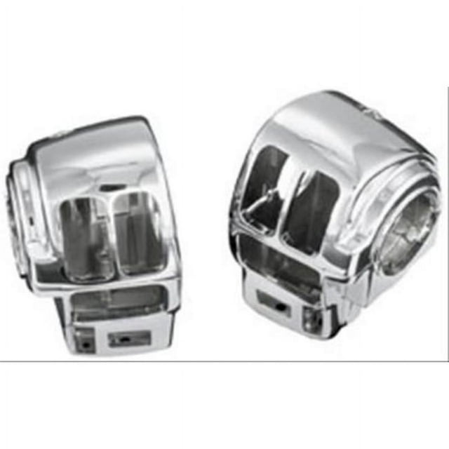 Kuryakyn Motorcycle Handlebar Accessory: Hand Control Switch Housings For 1996-2013 Harley-Davidson Motorcycles, Chrome, 1 Pair 7807