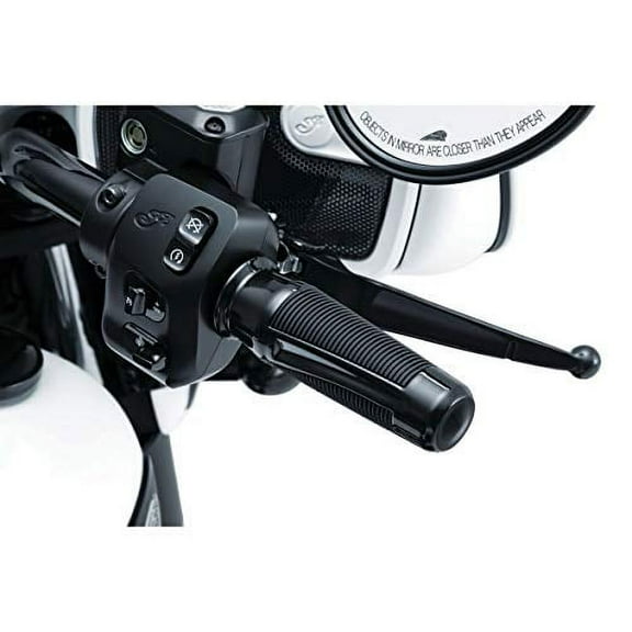 Kuryakyn Motorcycle Handlebar Accessory: Phantom Hand Grips For 2018-19 Indian Motorcycles, Gloss Black, 1 Pair 5787