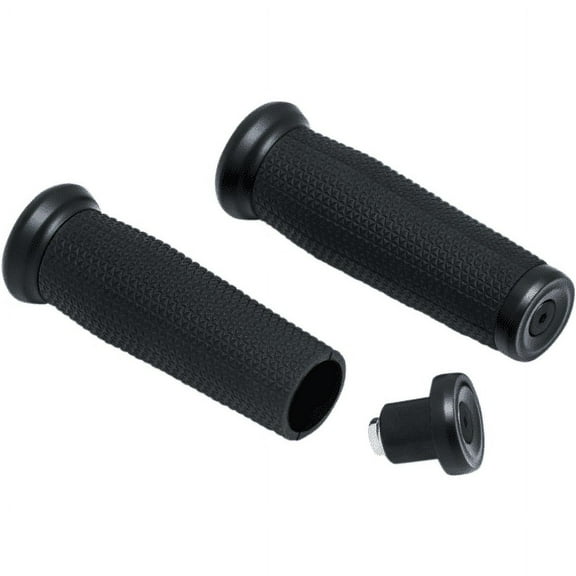 Kuryakyn 7/8" Black Thresher Handlebar Grips (5951)