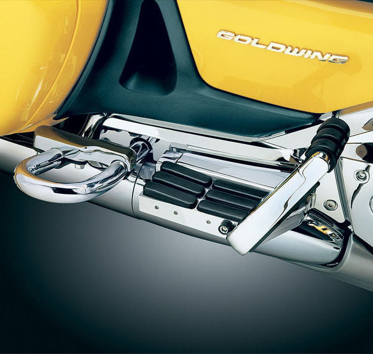 Kuryakyn Passenger Chrome Rubber Transformer Floorboards Honda Goldwing 1800 F6B