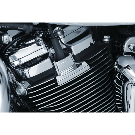 Kuryakyn 7185 Motorcycle Accent Accessory: Precision Spark Plug Covers for 2017-19 Harley-Davidson Milwaukee-Eight Motorcycles, Chrome