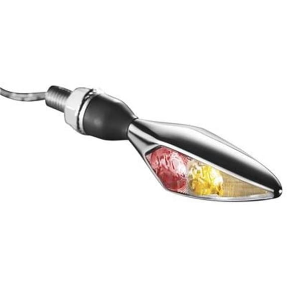 Kuryakyn Rhombus S Collection Turn Signal K-Mann, Micro Rhom DF, RR