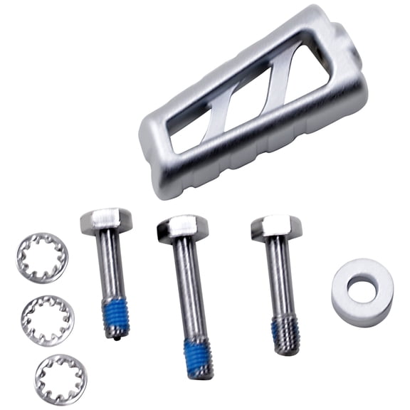 Kuryakyn Riot Bead Blasted Silver Shift/Brake Peg (3602)