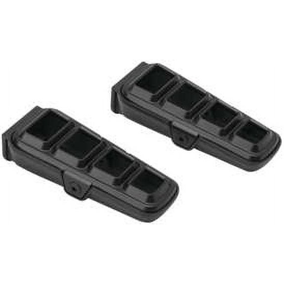 Kuryakyn Satin Black Dillinger Footpegs without Male Mount Adapters OEM Stock Foot Peg Mount Location or Kuryakyn Highway Peg Mounts 6659