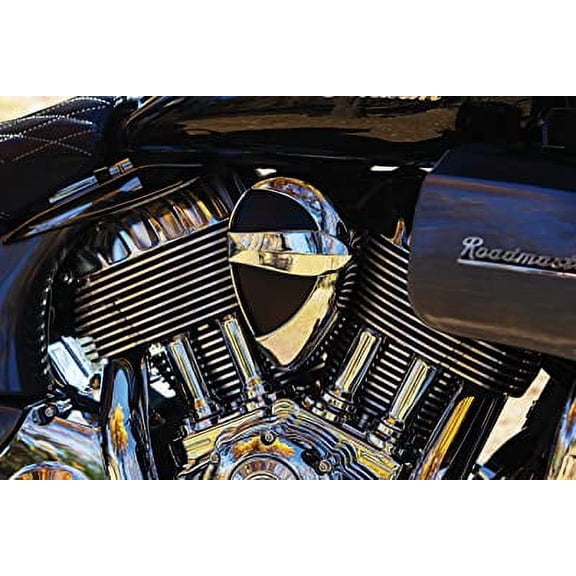 Kuryakyn Signature Series Vantage Horn Cover by John Shope Chrome & Black 5697