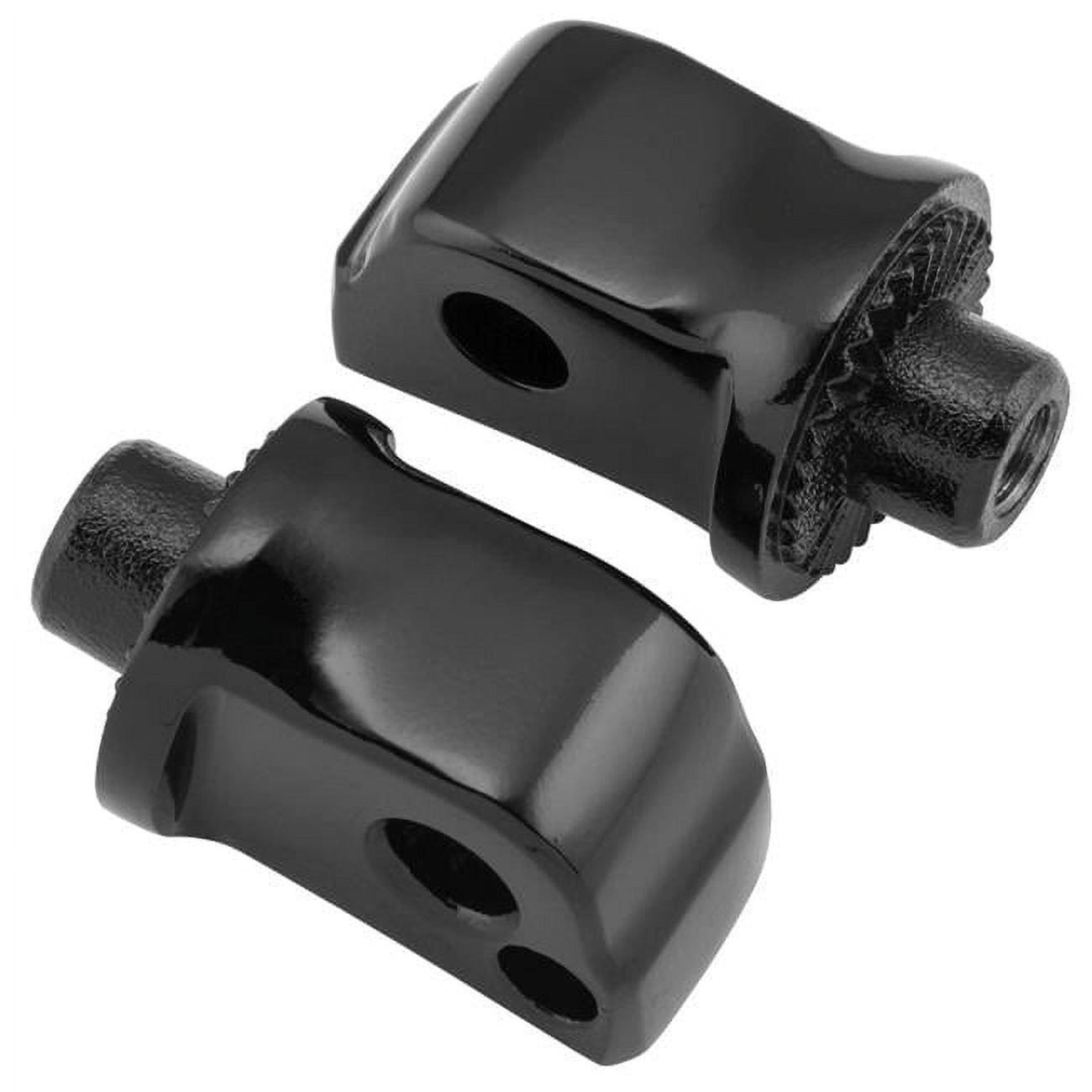 Kuryakyn Black Passenger Footpeg Adaptors (8924)