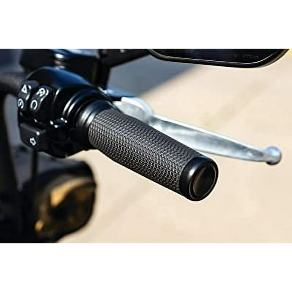 Kuryakyn Thresher Grips for Electronic Throttle, Satin Black