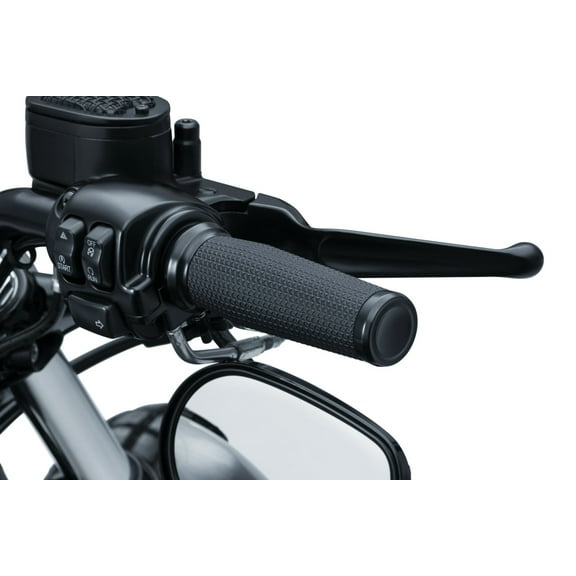 Kuryakyn Thresher Grips for H-D Cable Throttle, Satin Black
