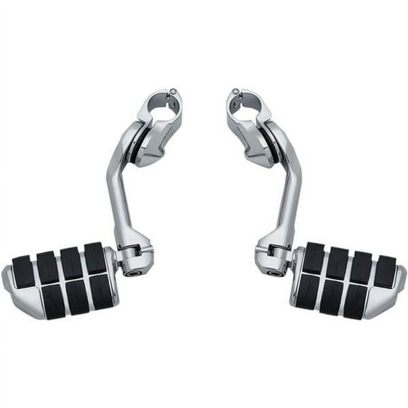 Kuryakyn Long Chrome Tourtech Footpegs with Dually Pegs (4529)