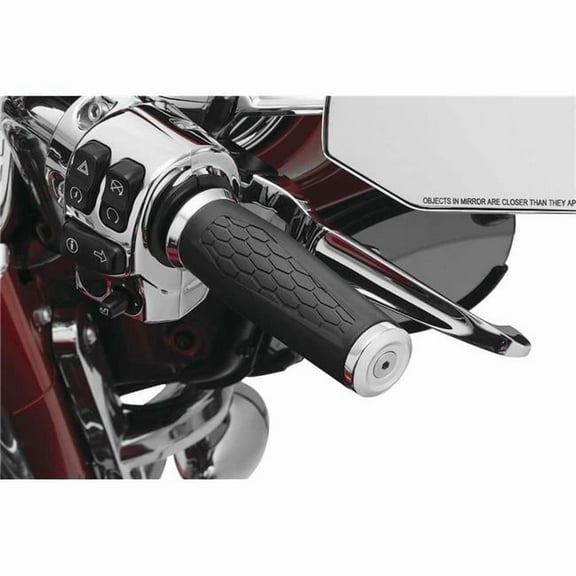 Kuryakyn 5922 Twist Throttle Compatible Hex Grips, Chrome