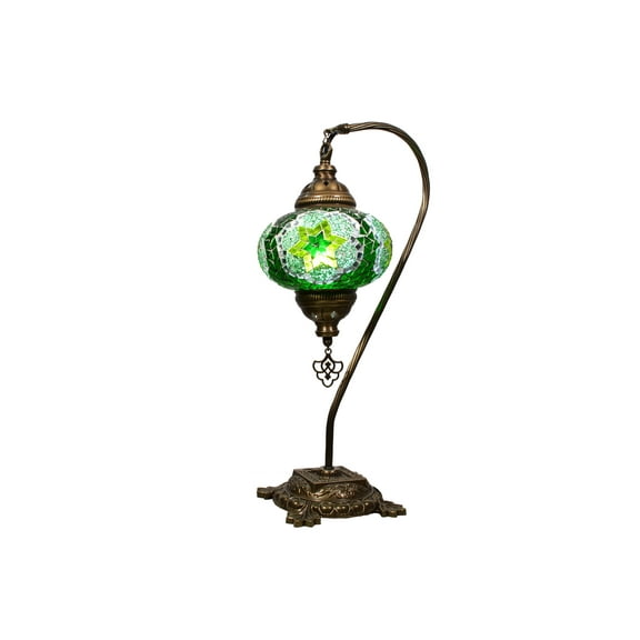 KusKuus Turkish Mosaic Swan Neck LED Table Lamp SNC2