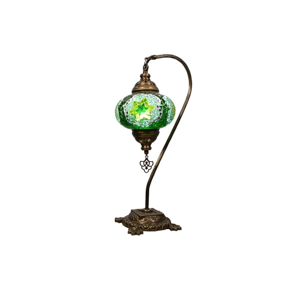 KusKuus Turkish Mosaic Swan Neck LED Table Lamp SNC2