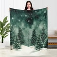 thumbnail image 1 of Kuscheln Christmas Tree Blanket for Women Kids Adults, Holiday Throw for Couch Bed, Xmas Gift for Daughter Son Wife Friend, Cozy Blanket for Winter Christmas Home Decor, 1 of 10