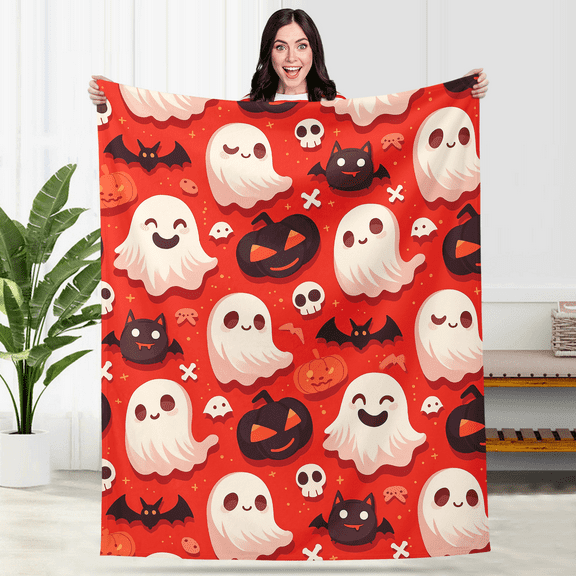 Cute Bee Yellow Blankets for Couch Sofa Bed Flannel Throw Blanket Super Soft Lightweight Warm Gift for Kids Women Men Indoor Home Decor 50*60 inches