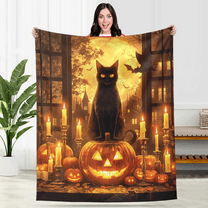 Kuscheln Spooky Halloween Blanket, Ghost Bat Witch Fleece Throw Blanket, Cozy Pumpkin Blanket for Sofa Couch Bed, Holiday Gift for Friends Family, Halloween Party Home Decor
