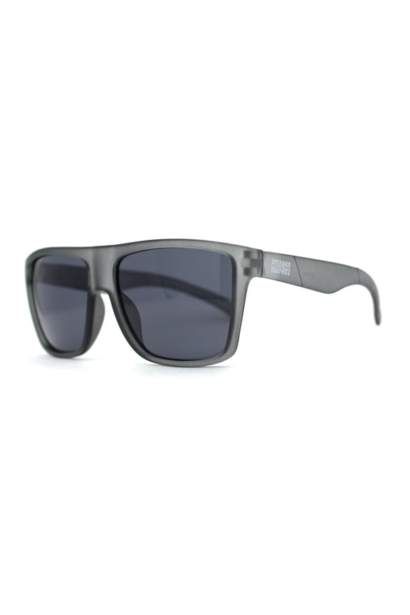Kush Flat Top Horn Sport Plastic Sunglasses Slate